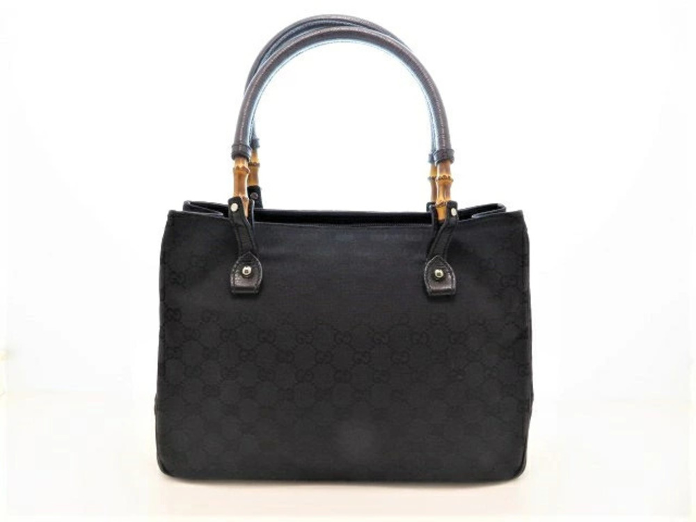 Gucci Bag Tote Bamboo GG Canvas